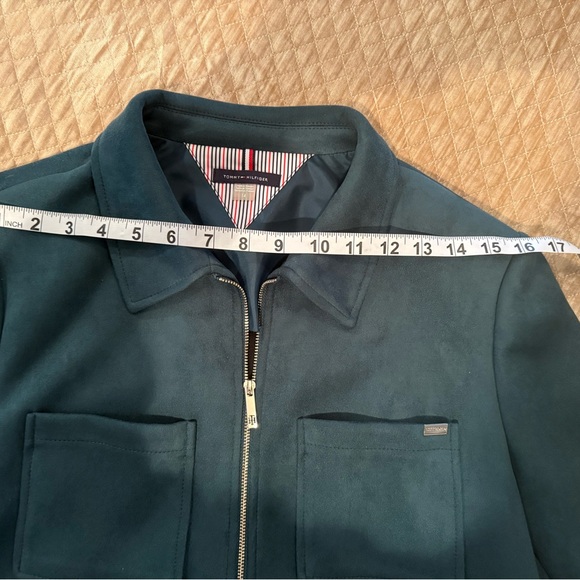 Tommy Hilfiger Faux Suede Jacket Ladies Sz 14 - Picture 9 of 12